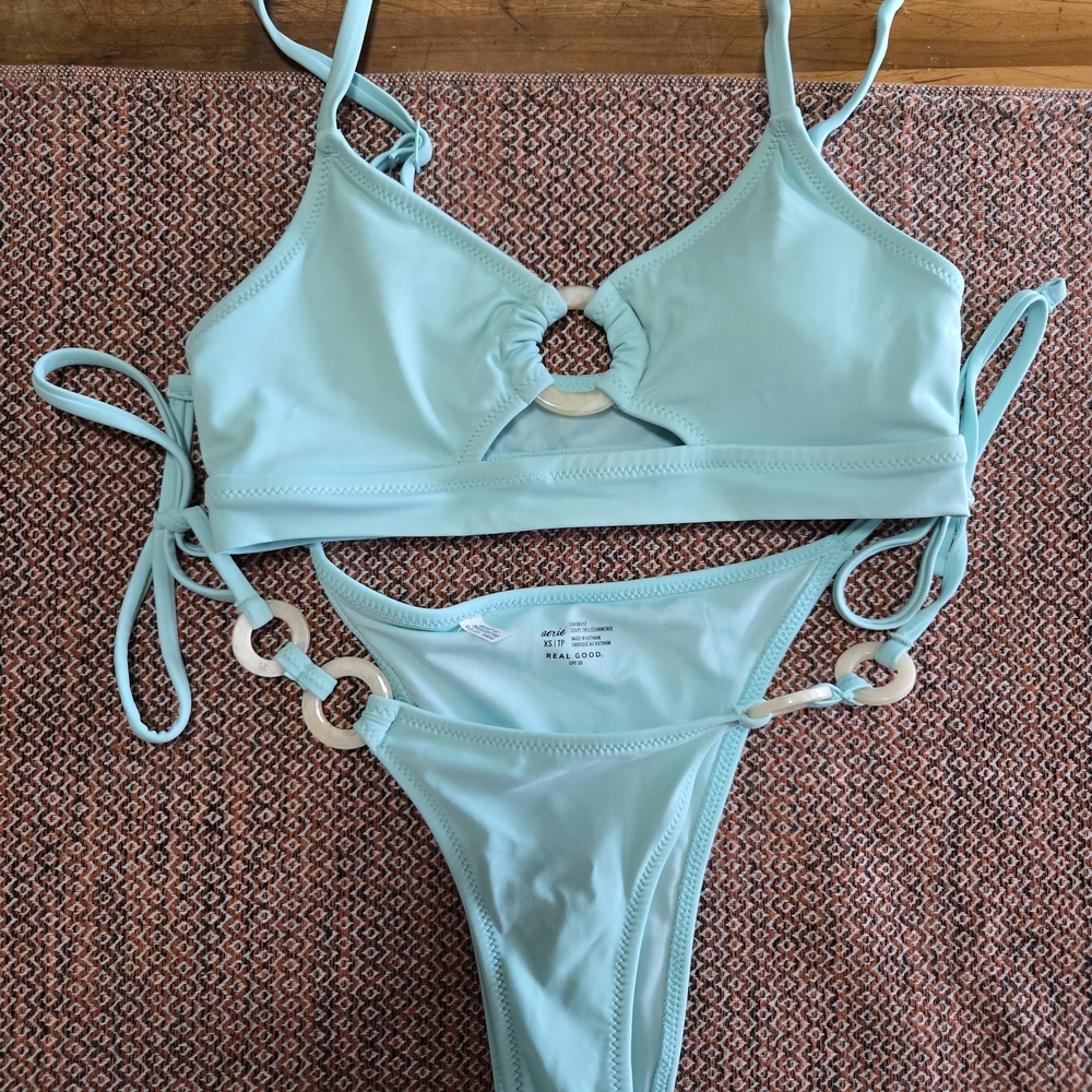 Aerie Light Blue Bikini Set